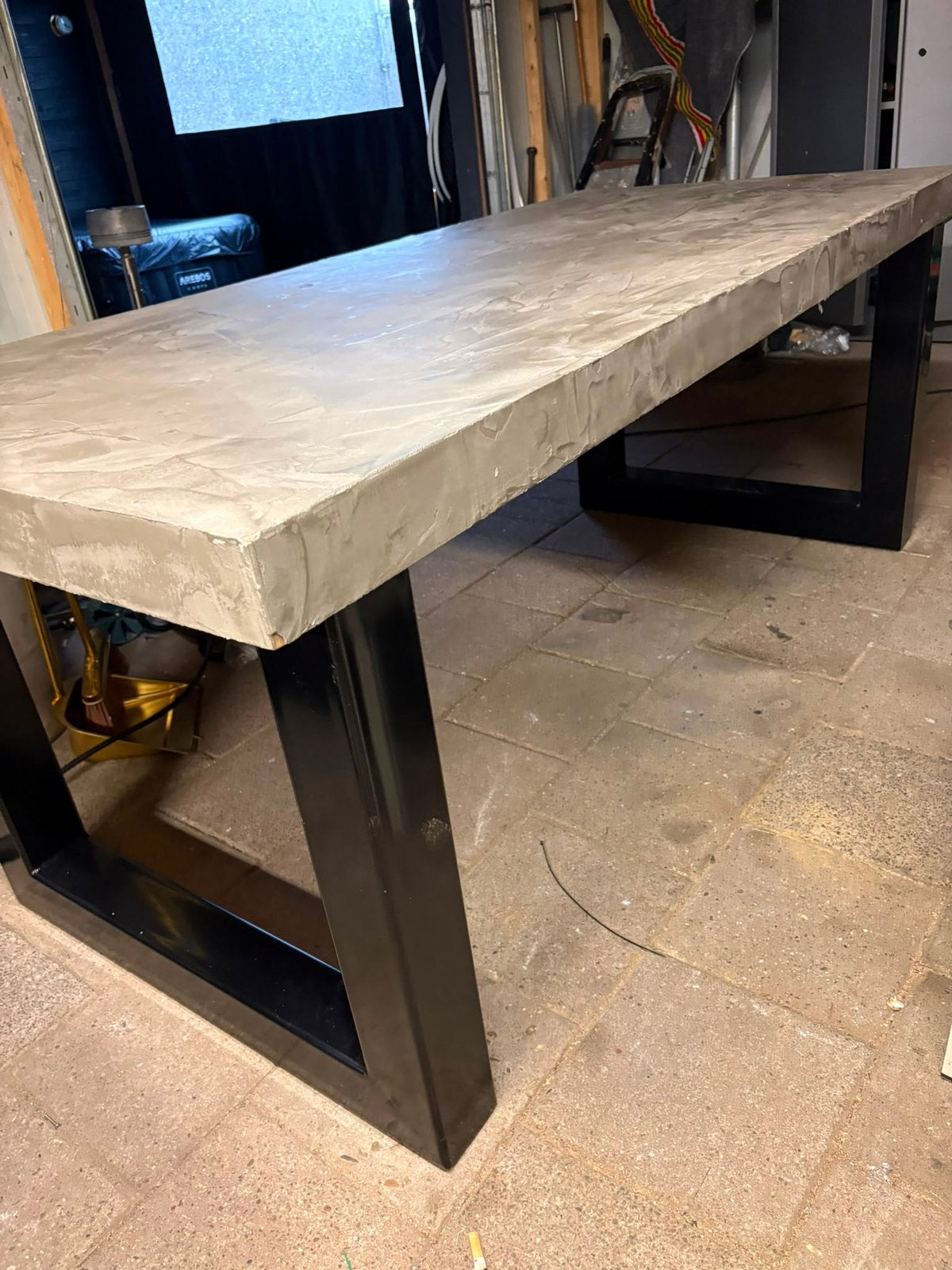 Een industriële eettafel Tekoop, Ophalen of Verzenden