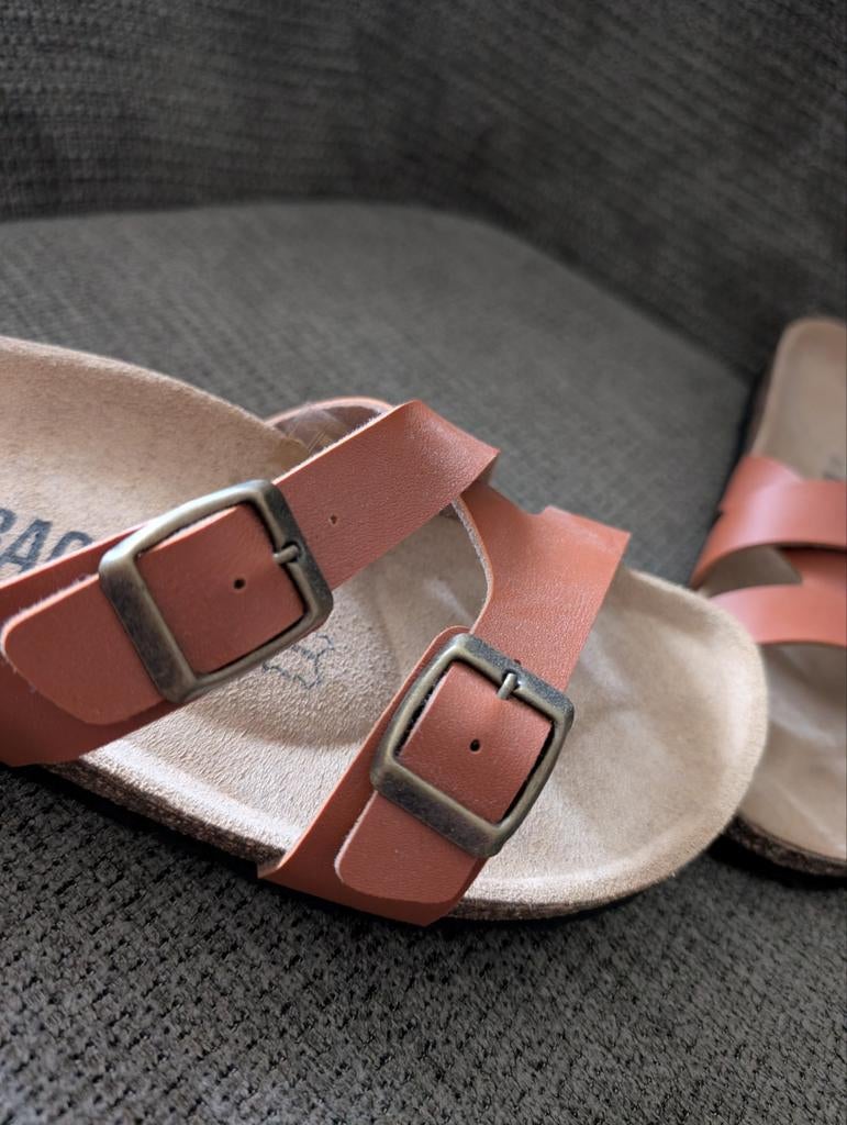 Slippers backsun zgan sandalen mt 40 sloffen instappers, Backsun, Instappers, Ophalen of Verzenden, Zo goed als nieuw