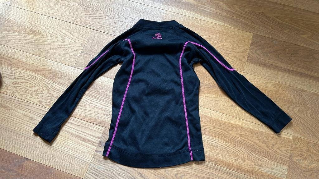 Kilpi ondershirt thermo /skikleding maat 110/116 zwart roze, Meisje, Ophalen of Verzenden, Zo goed als nieuw, Shirt of Longsleeve