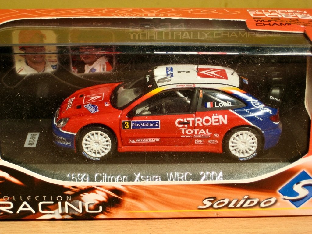 Citroen Xsara WRC #3 2004 Wereldkampioen Loeb Solido 1:43, Ophalen of Verzenden, Nieuw, Auto, Solido