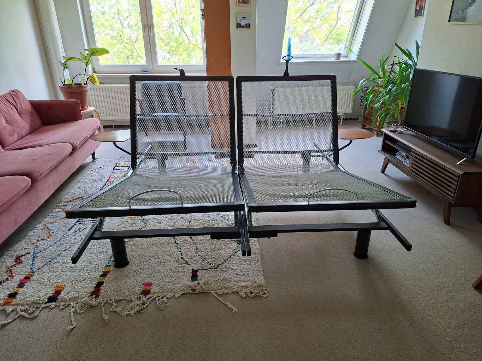 Avek spiraalbodem 180x200cm, Ophalen, Tweepersoons, 180 cm, 200 cm