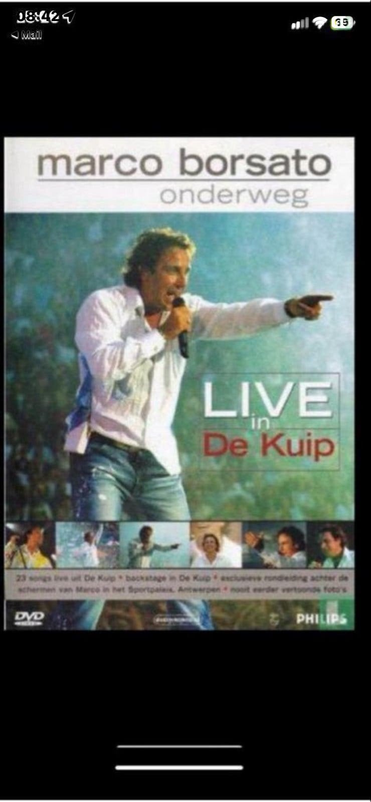 Marco Borsato - Onderweg: Live in De Kuip DVD, Alle leeftijden, Concert, Gebruikt, Bonusmateriaal