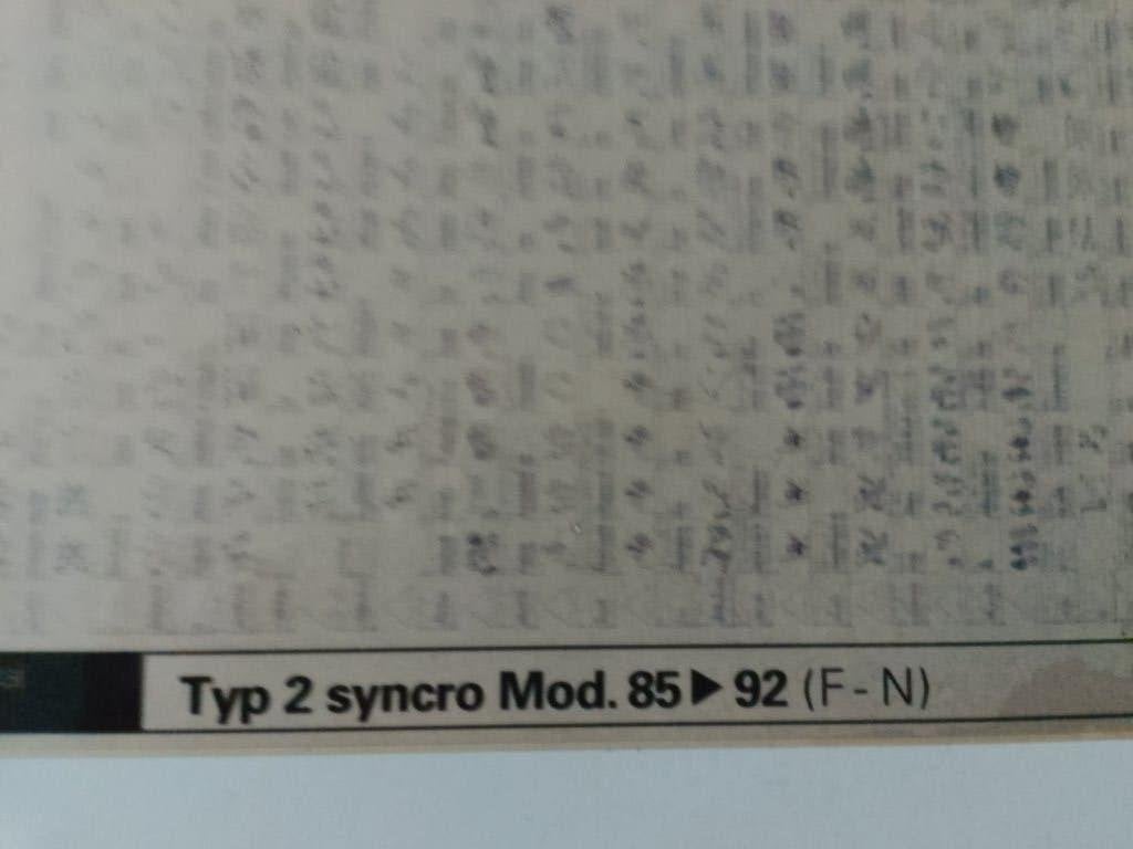 Vw Transporter T3 Syncro +camper dealer Microfiche onderdeel, Ophalen of Verzenden, Gelezen, Volkswagen