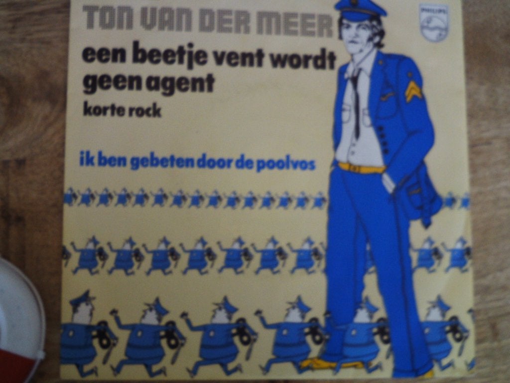 to v/d meer - een beetje vent wordt geen agent 20jun, Fotohoes, Ophalen of Verzenden, Zo goed als nieuw, Pop