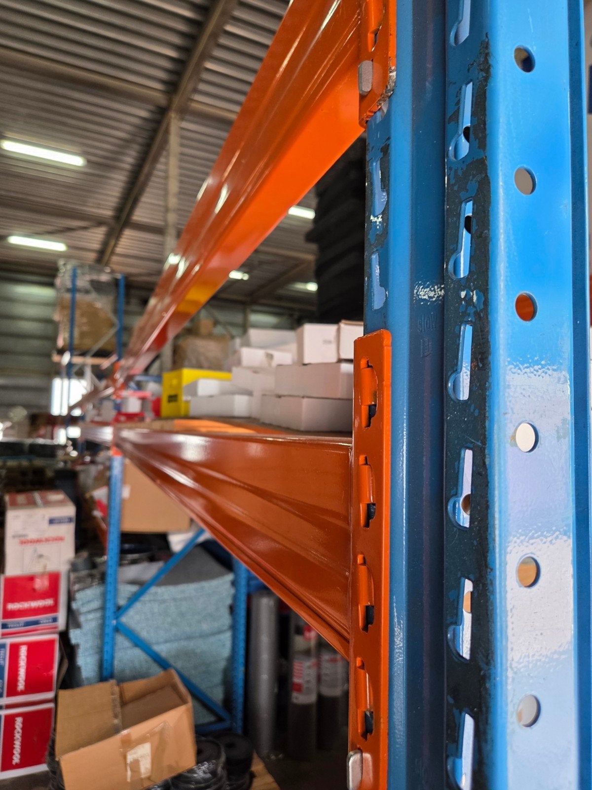 Stow Palletstelling - Oranje/Blauw in Goede Staat, Zakelijke goederen, Kantoor en Winkelinrichting | Magazijn, Stelling en Opslag