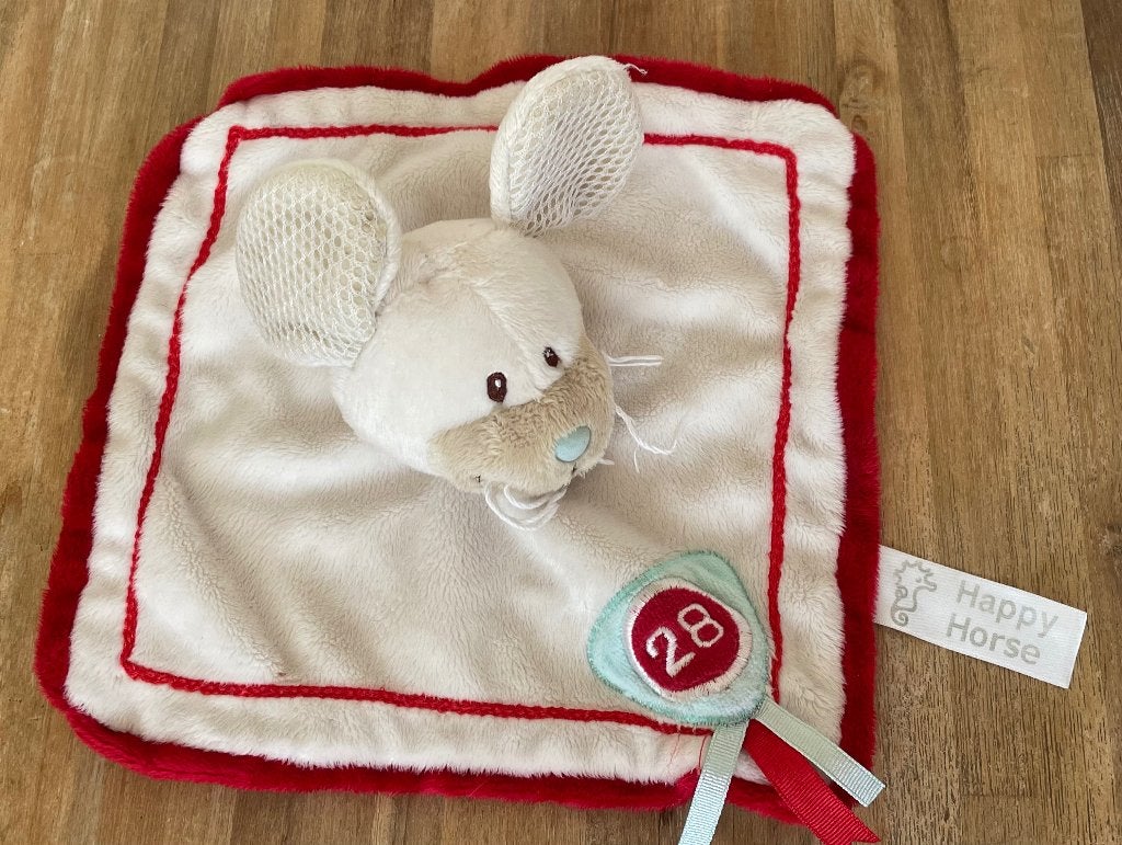 Happy Horse knuffel doekje nr 28, Overige karakters, Nieuw, Ophalen of Verzenden, Rood