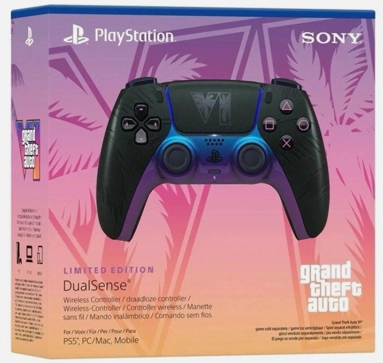 Limited Edition DualSense Controller - GTA VI, PlayStation 5, Onbekend, Nieuw, Sony PlayStation