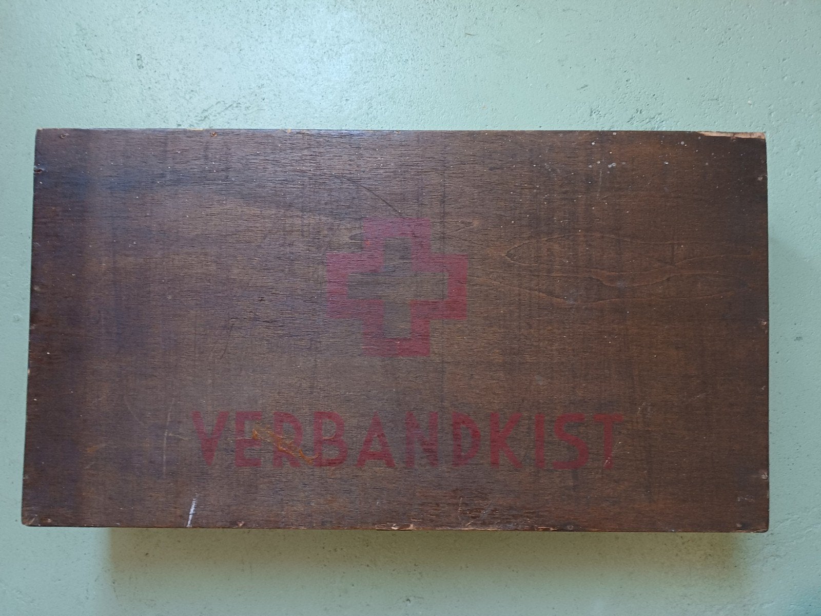 verband kist 2e wereldoorlog, Verzamelen, Militaria | Tweede Wereldoorlog, Ophalen of Verzenden, Nederland, Kist of Geocache