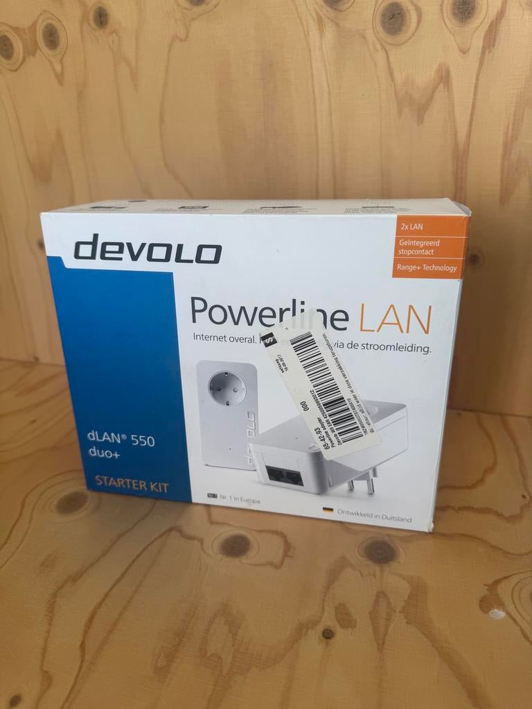 Devolo dLAN 550 duo+ Powerline LAN Starter Kit, Computers en Software, Powerlines, Zo goed als nieuw, Ophalen of Verzenden