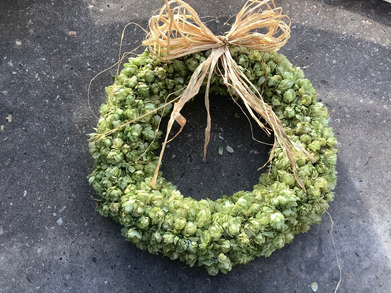 Met behoud van mooie kleur , hopkrans kransen krans hop, Ophalen of Verzenden, Nieuw, Krans, Natuurlijk materiaal