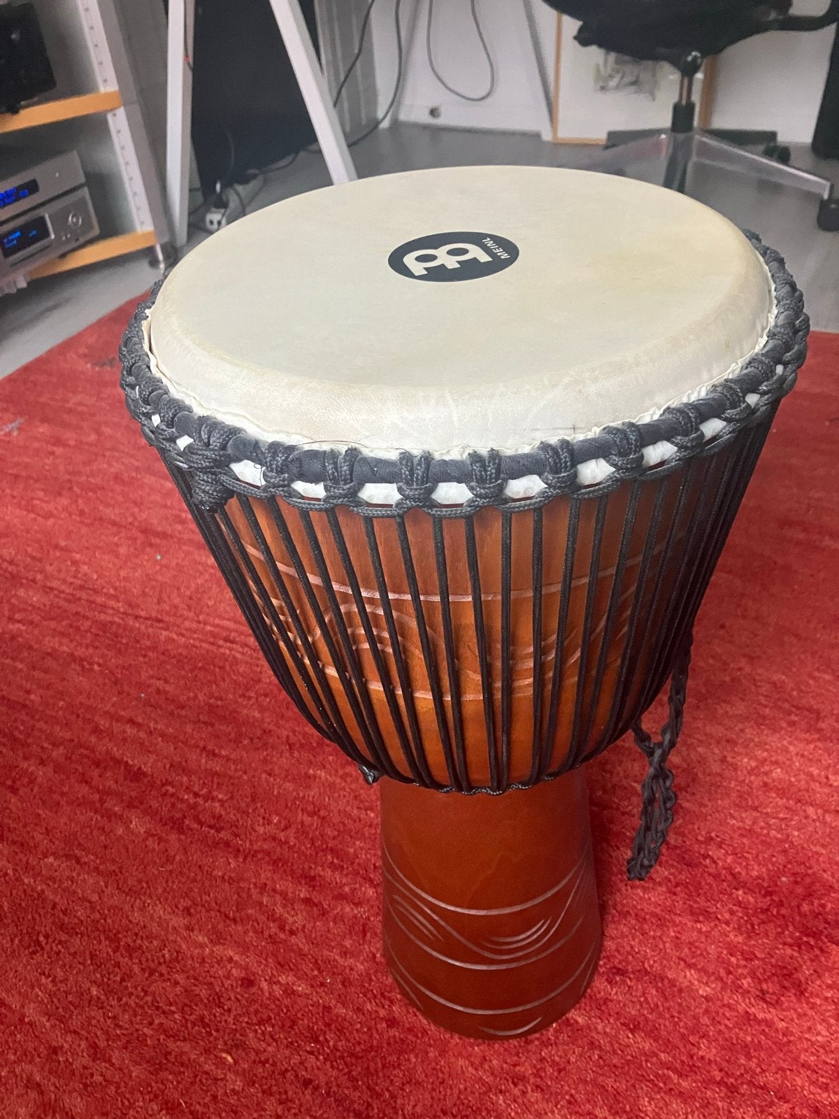 Meinl Djembé ADJ2-L met draagtas, Muziek en Instrumenten, Percussie, Ophalen, Zo goed als nieuw, Trommel