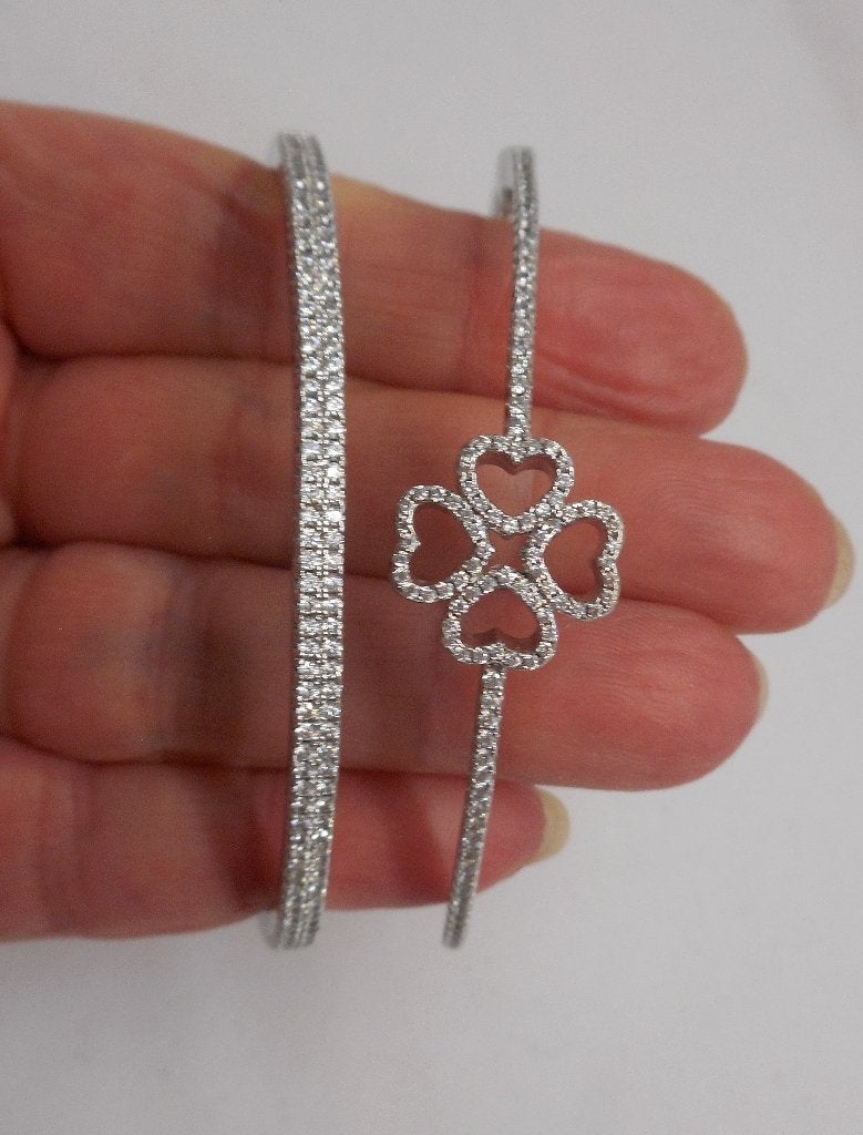 Prachtige zilveren Foli Folie armband met steentjes nr.1056, Sieraden, Tassen en Uiterlijk, Verzenden, Zo goed als nieuw, Zilver