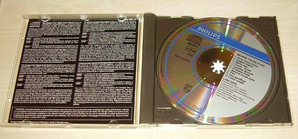 Lori Spee - Behind Those Eyes CD 1980/198? Philips, Ophalen of Verzenden, Gebruikt