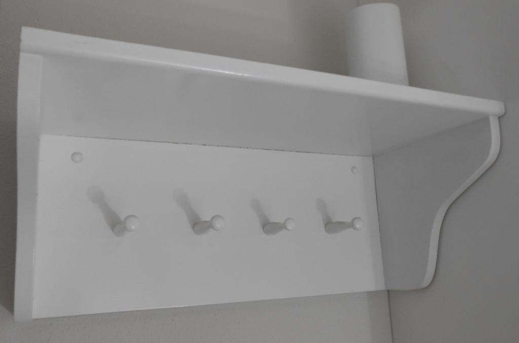 houten wandrek wit, Huis en Inrichting, Ophalen, Zo goed als nieuw