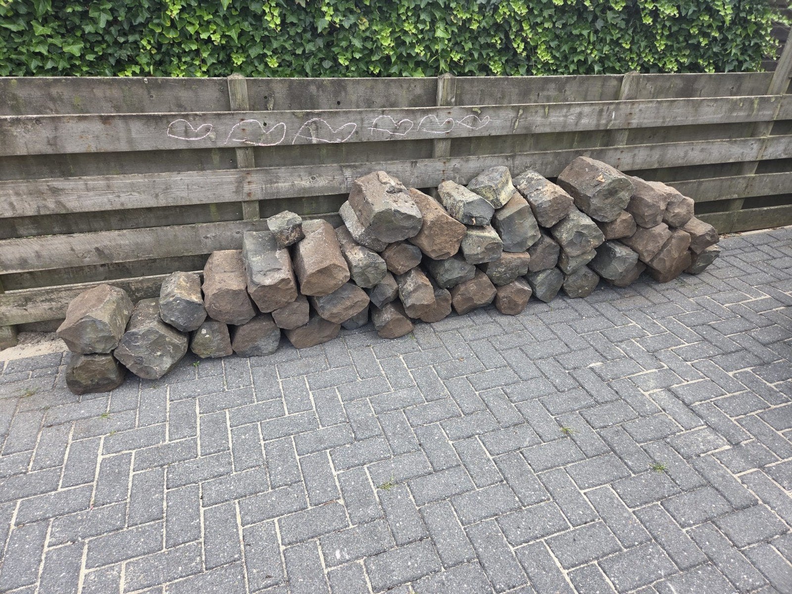 Gratis stenen, Tuin en Terras, Grind, Keien en Split, Ophalen, Gebruikt