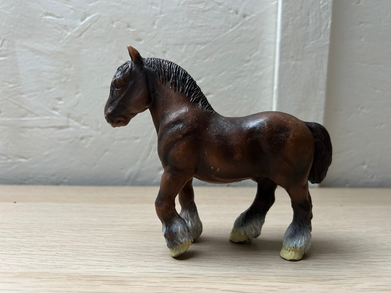 Schleich oude shire, Ophalen of Verzenden, Zo goed als nieuw, Paard, Beeldje of Figuurtje