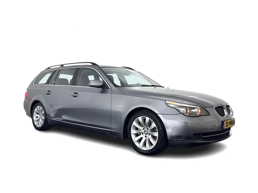 BMW 5 Serie Touring 525i Aut. *LEATHER | XENON | MEMORY-PACK, Achterwielaandrijving, Gebruikt, Zwart, 2000 kg