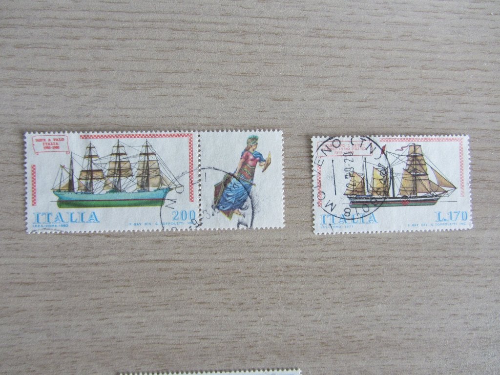 Italia 1977 Zeil Boten Postzegels, Ophalen of Verzenden, Gestempeld