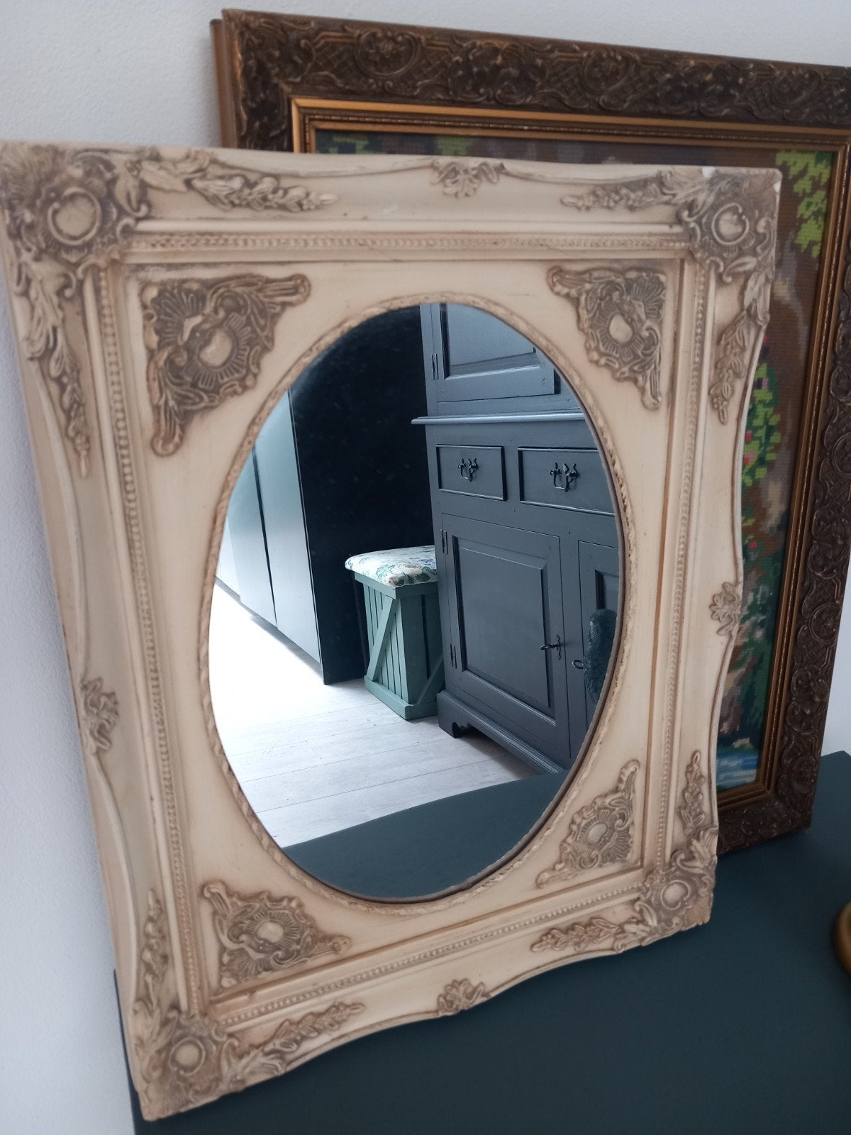 Spiegel Riviera Maison, Huis en Inrichting, Woonaccessoires | Spiegels, Ophalen of Verzenden, Rechthoekig, Minder dan 50 cm, Minder dan 100 cm