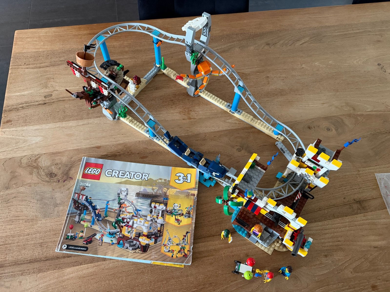 LEGO Creator 3in1 Piratenschip Achtbaan 31084, Ophalen of Verzenden, Zo goed als nieuw