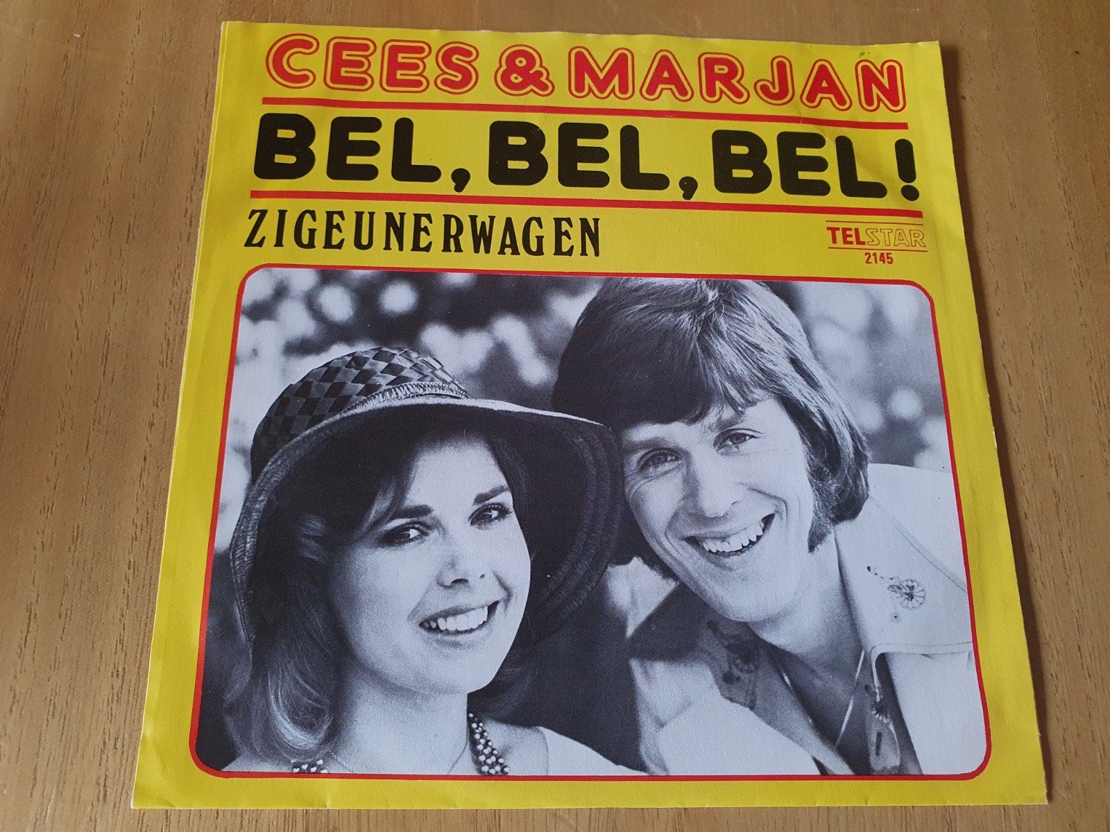 Cees & Marjan - Bel, Bel, Bel! / Zigeunerwagen ( Telstar ), Cd's en Dvd's, Vinyl | Nederlandstalig, Ophalen of Verzenden, Zo goed als nieuw