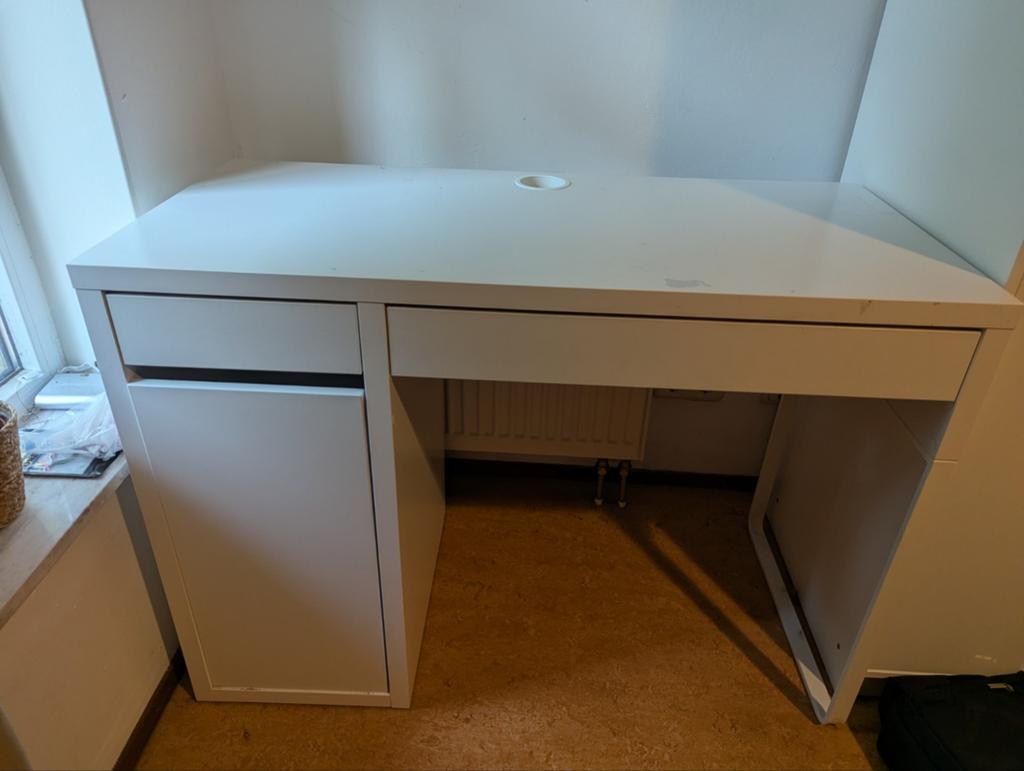 Micke bureau wit (105x50 cm), Ophalen, 105 cm, Gebruikt, IKEA