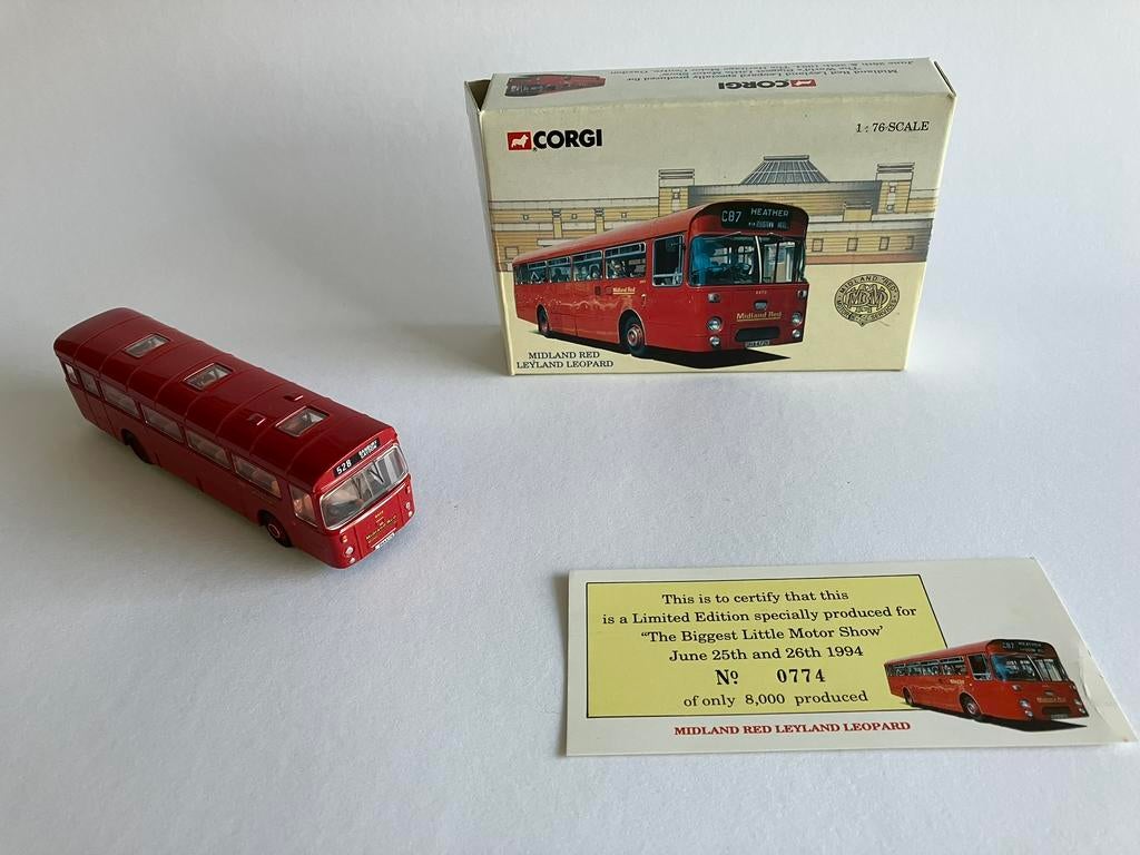 Corgi 97901 bus  Midland Red  Leyland Leopard 1:76, Overige merken, Groter dan 1:32, Ophalen of Verzenden, Zo goed als nieuw