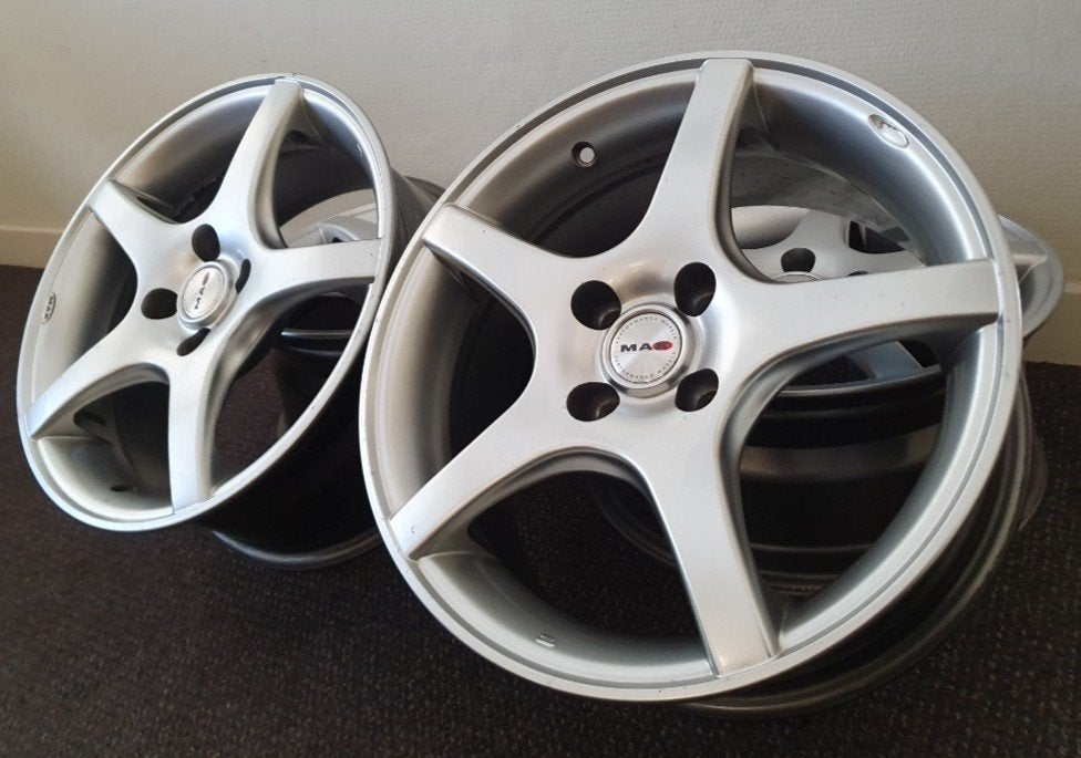 MAK ITALIA 16INCH 5-SPOKE SPORTIVE DESIGN VELGEN 4X100, Auto-onderdelen, Banden en Velgen, Gebruikt, Velg(en), 16 inch, Ophalen of Verzenden