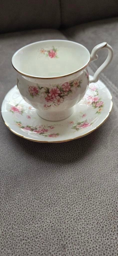 Royal Canterbury Theekopje met Schotel - Fijne Bone China, Ophalen of Verzenden