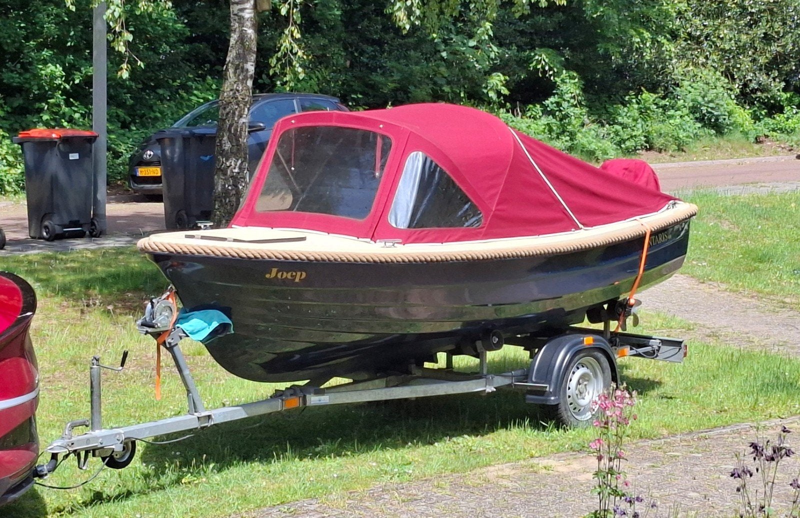 Zeer nette Antaris 400 met 6pk Yamaha, Ophalen, Antaris, Buitenboordmotor, Trailer