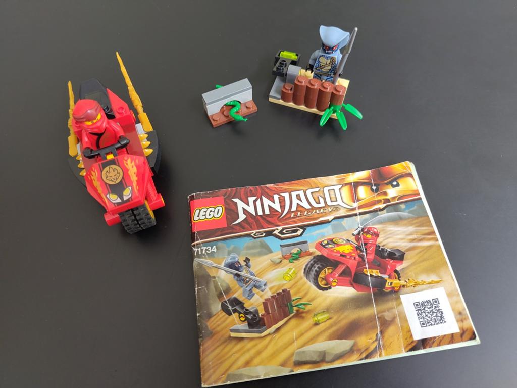 Ninjago Lego 71734 compleet met boekje, Ophalen, Lego, Zo goed als nieuw, Inclusief instructies