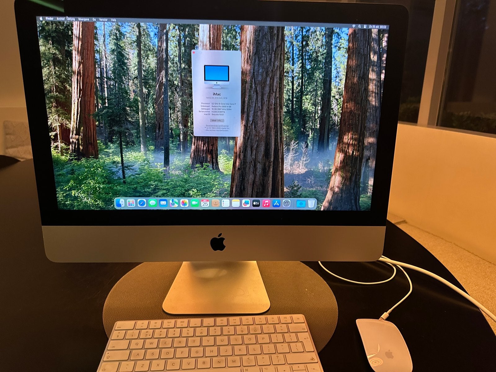 iMac 21,5 inch i7 3.2Ghz, 500GB SSD, 16GB RAM, Computers en Software, SSD, IMac, Ophalen of Verzenden, Zo goed als nieuw