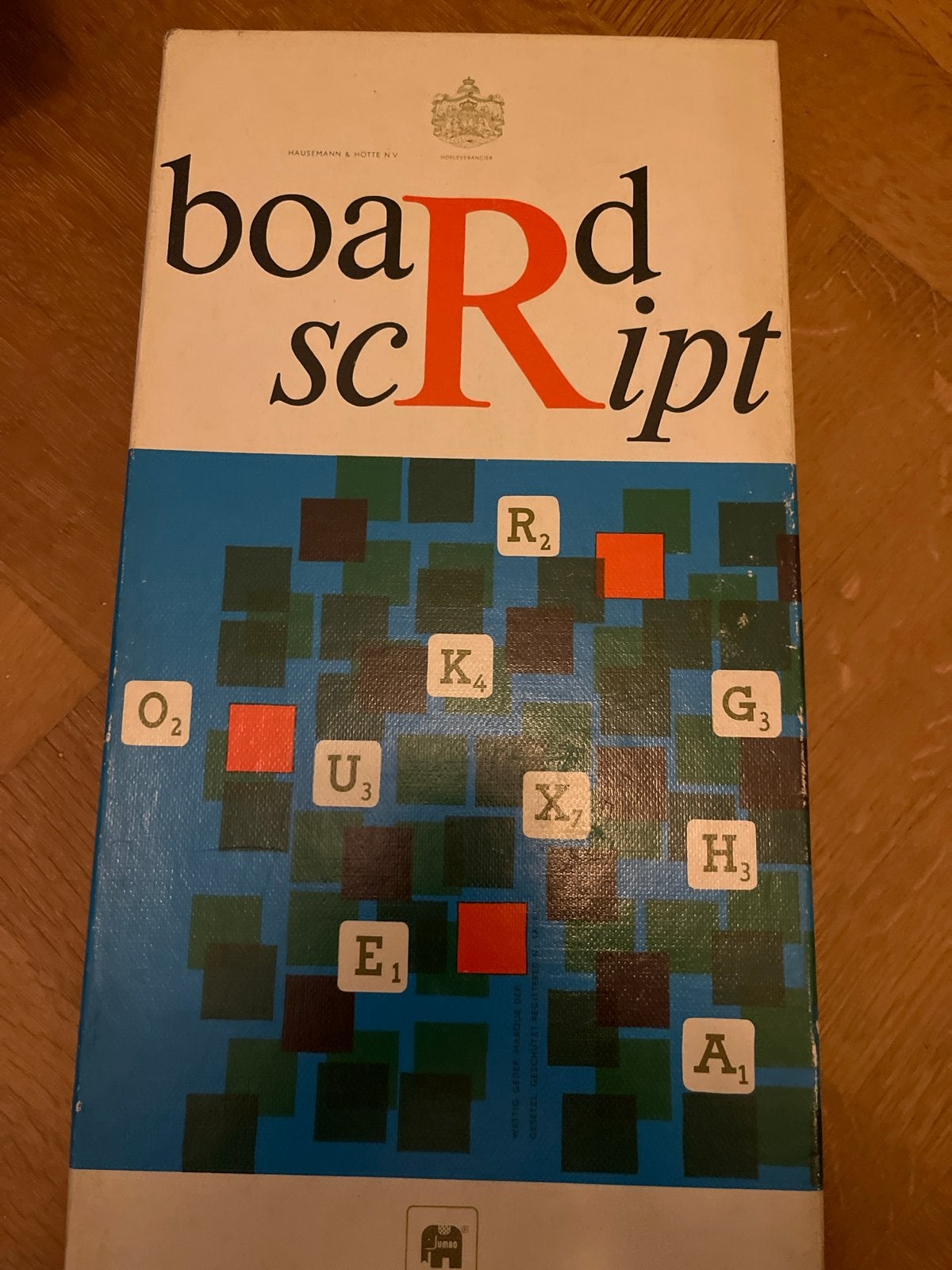 Board Script Woordspel - Vintage Gezelschapsspel, Drie of vier spelers, Ophalen of Verzenden, Gebruikt