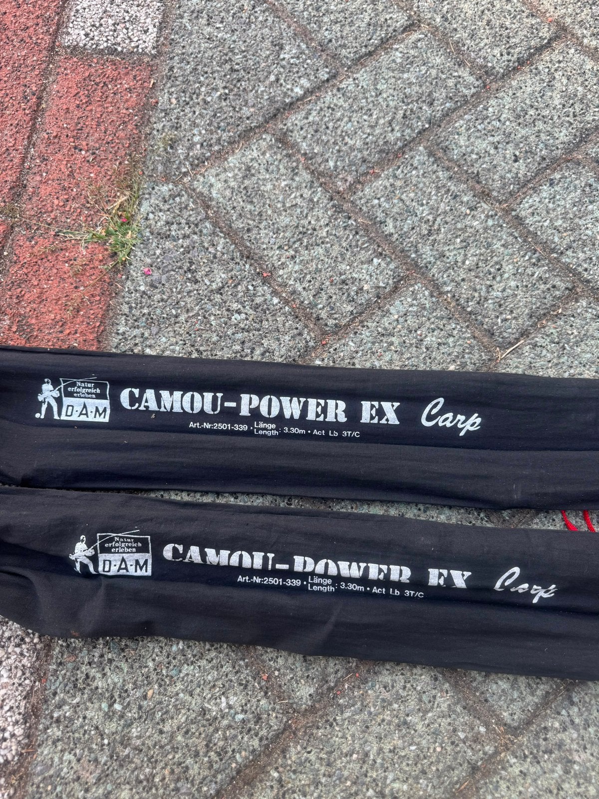 DAM Camou-Power EX Carp Hengel 3.30m 3lb 2x, Ophalen, Zo goed als nieuw, Werphengel