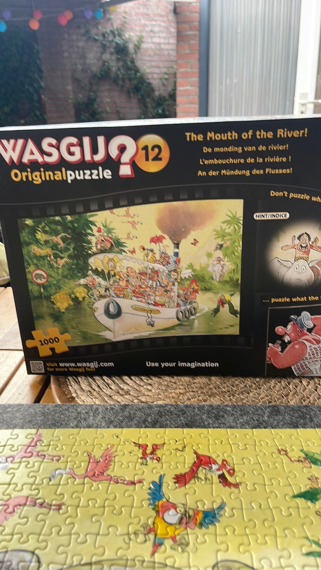 Puzzel Wasgij 1000 stuks, Hobby en Vrije tijd, Denksport en Puzzels, Ophalen, 500 t/m 1500 stukjes, Zo goed als nieuw