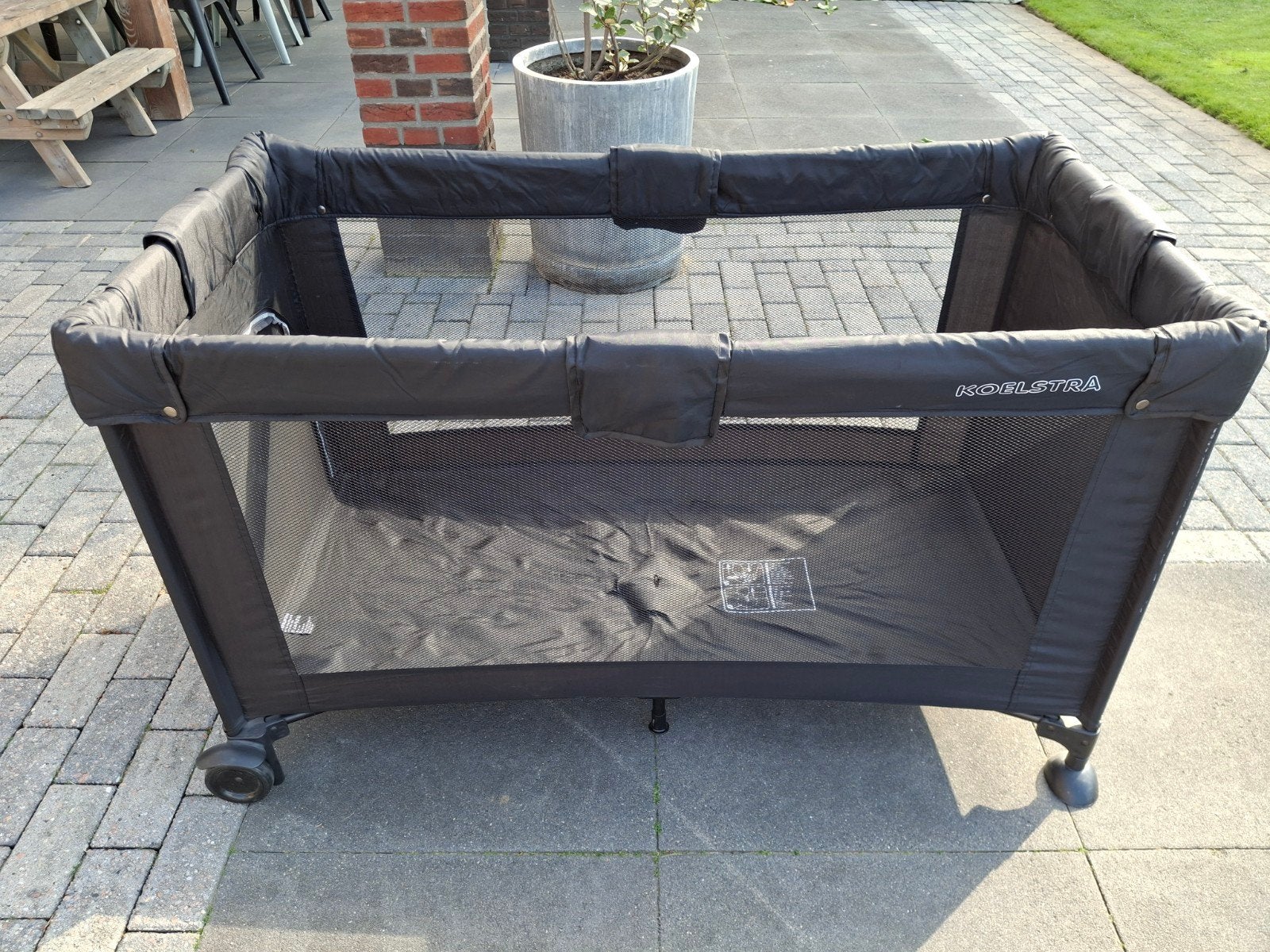 Koelstra campingbed, Kinderen en Baby's, Babywiegjes en Ledikanten, Ophalen of Verzenden, Zo goed als nieuw, Reisbedje