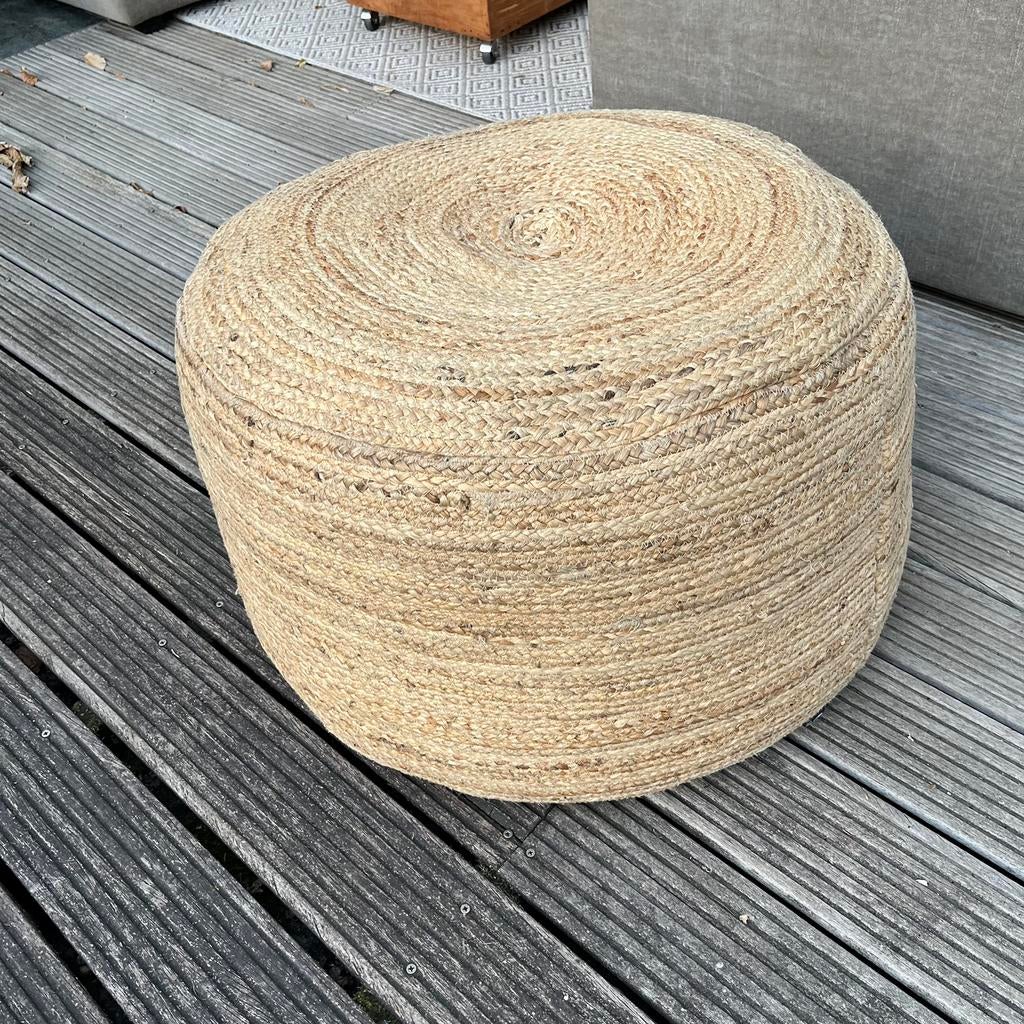 Poef van Loods 5, diameter 70 cm, hoogte 40 cm, Ophalen, Overige materialen, Gebruikt, Rond