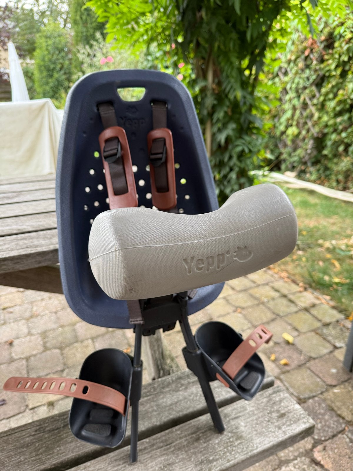 Yepp Mini fietsstoeltje met windscherm, Ophalen, Voorzitje, 0 t/m 13 kg, Gebruikt