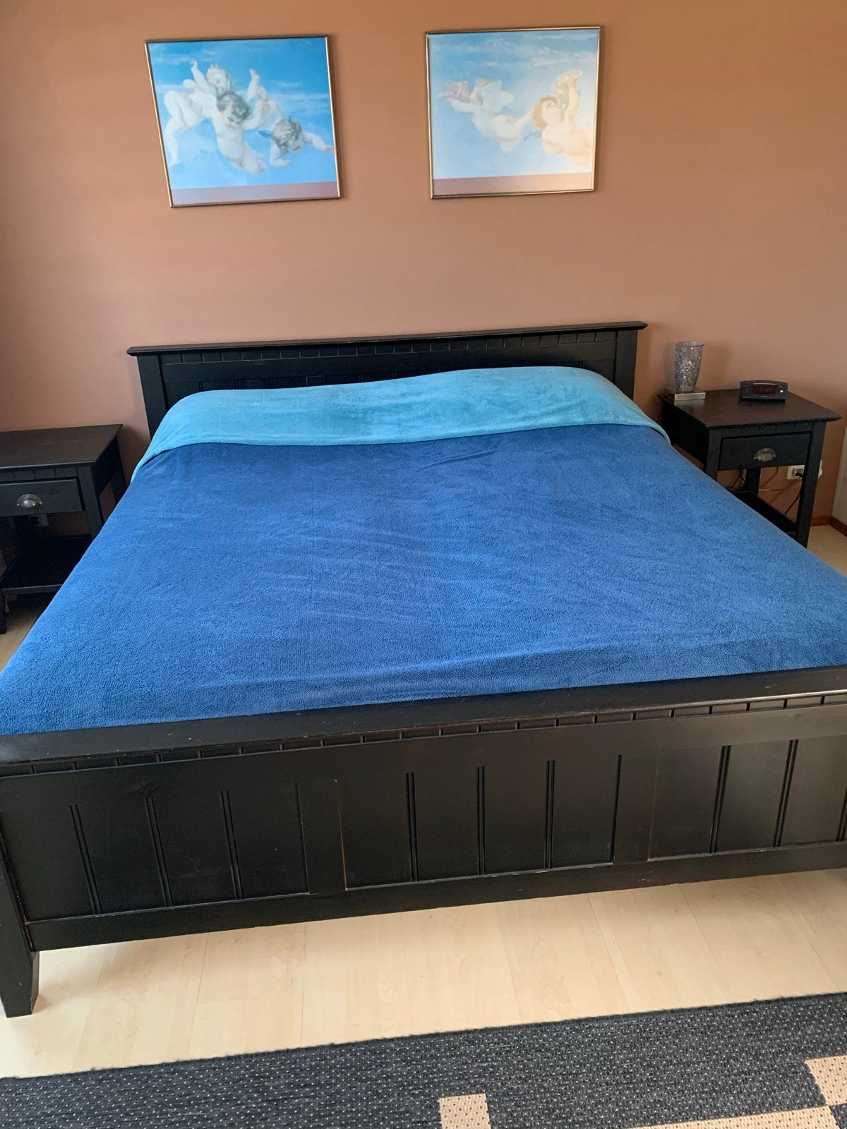 Complete Koloniale Slaapkamer Set -  Hout, Huis en Inrichting, Ophalen, Gebruikt, Tweepersoons