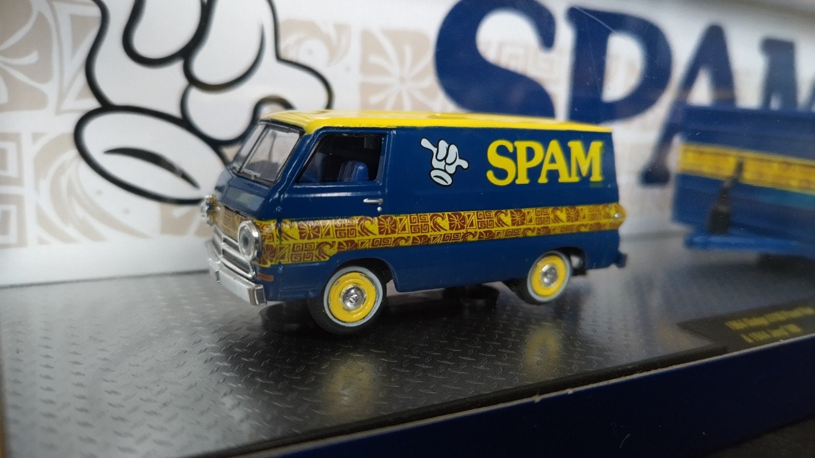 Dodge A100 Jeep Willys Spam 1:64 M2 Machines Pol, Auto, Verzenden, Nieuw, M