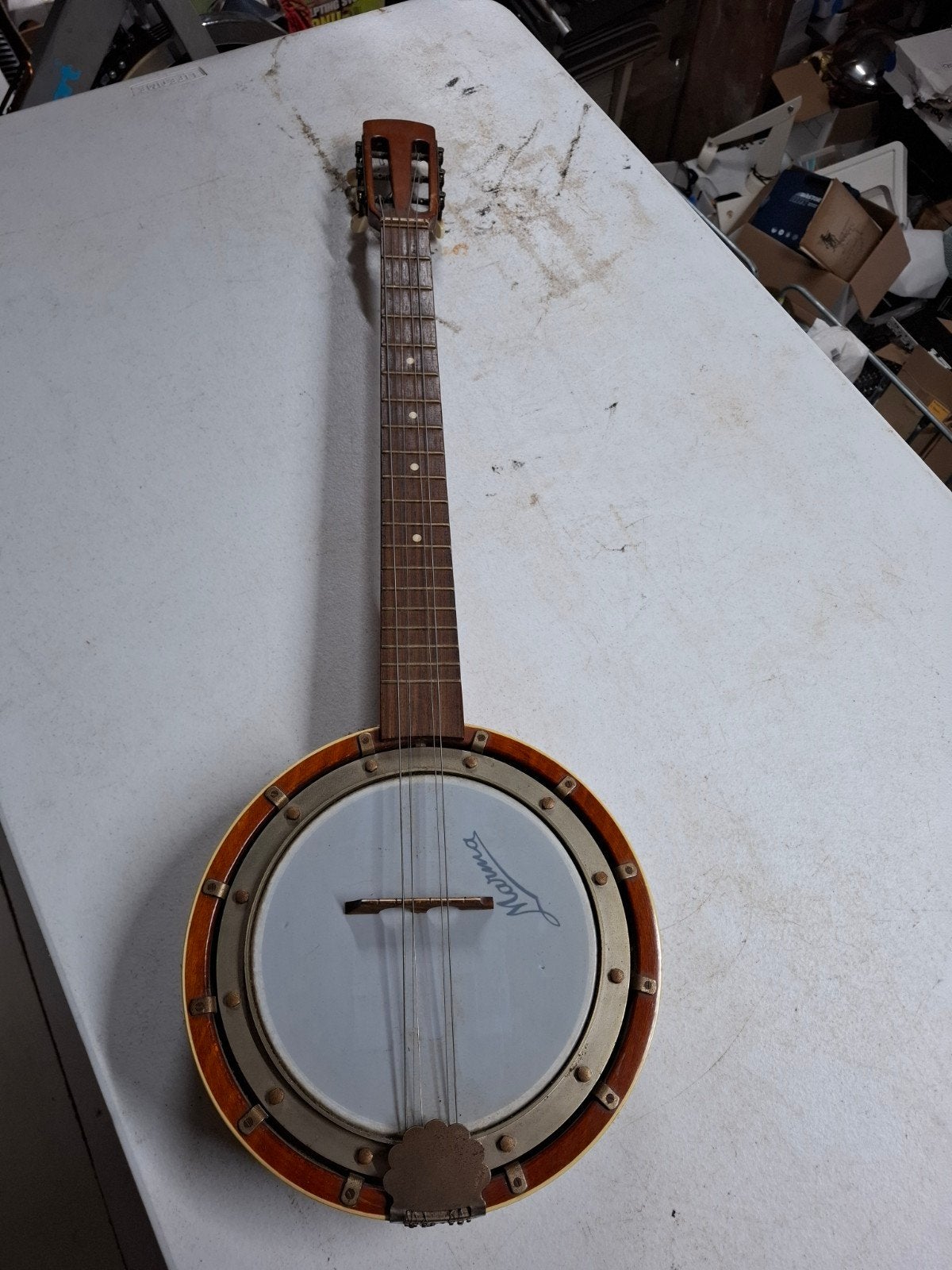 Marma Gitaarbanjo - Vintage Banjo met 6 snaren, Ophalen, Gebruikt, Marma, Onbekend