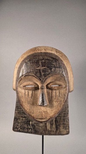 Masker Gabon, Hout, Bruin, Afrika, Masker