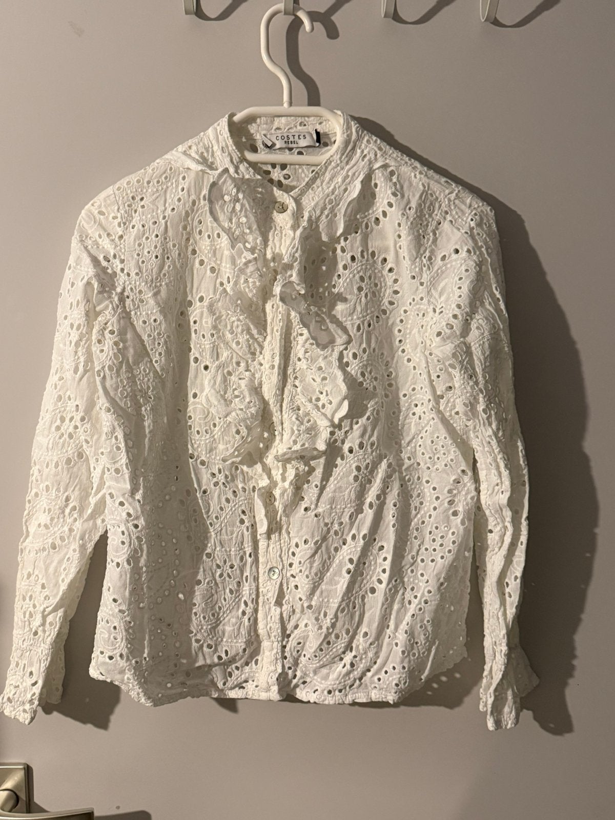 Costes blousje maat XS - Goede staat (mist knoopje), Ophalen of Verzenden, Gedragen, Maat 34 (XS) of kleiner, Wit