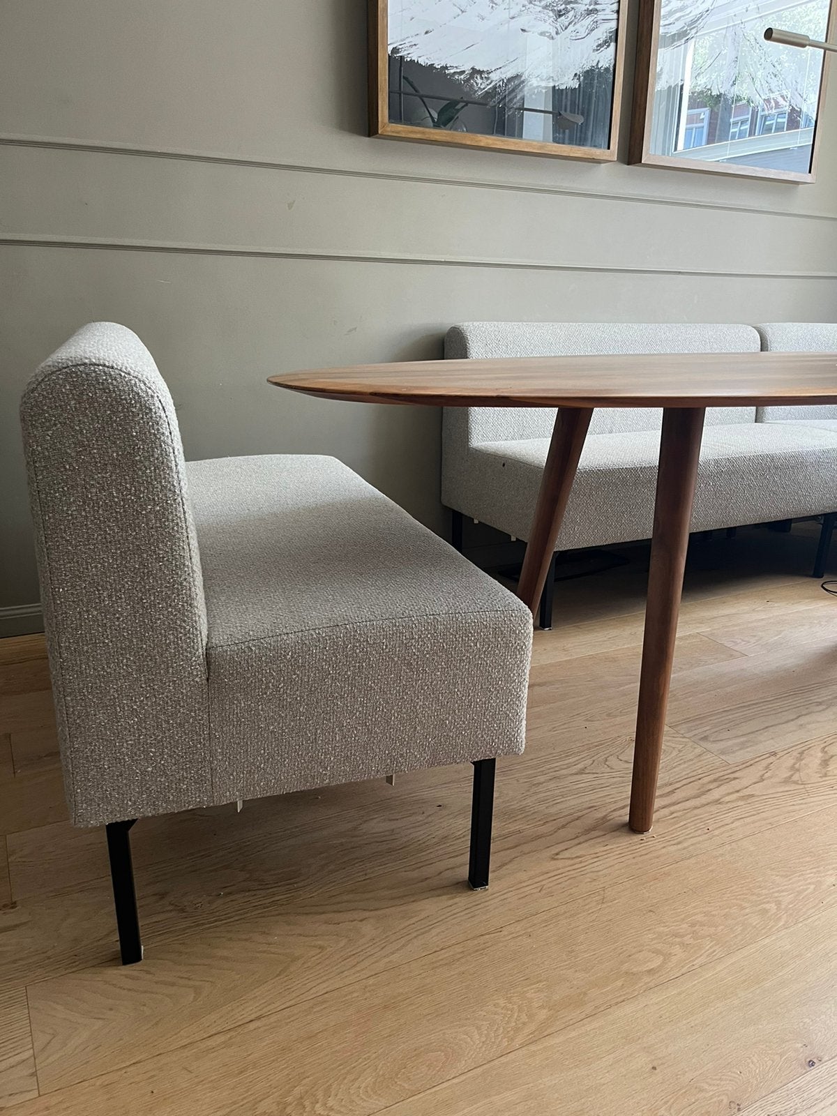 House Doctor Tweezitter eetkamertafel naturel, Ophalen, Zo goed als nieuw, Tweepersoons, 120 cm