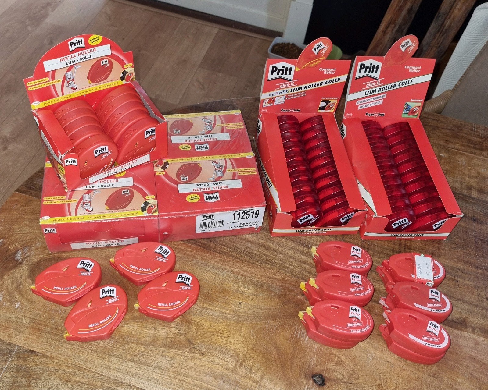Partij van 100 Pritt Lijmrollers - Nieuw in doos, Ophalen of Verzenden, Nieuw