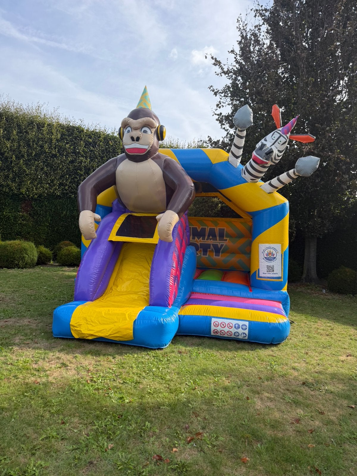 Animal Party Springkussen huren, Hobby en Vrije tijd, Ophalen, Zo goed als nieuw, Verjaardag