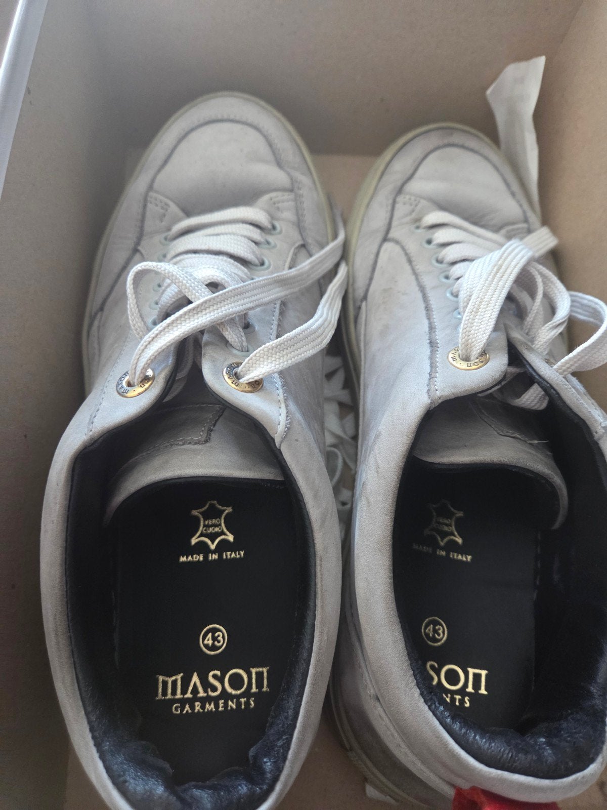 Mason Garments Sneakers - Grijs Nubuck - Maat 43, Overige kleuren, Nieuw, Ophalen of Verzenden, Sneakers of Gympen
