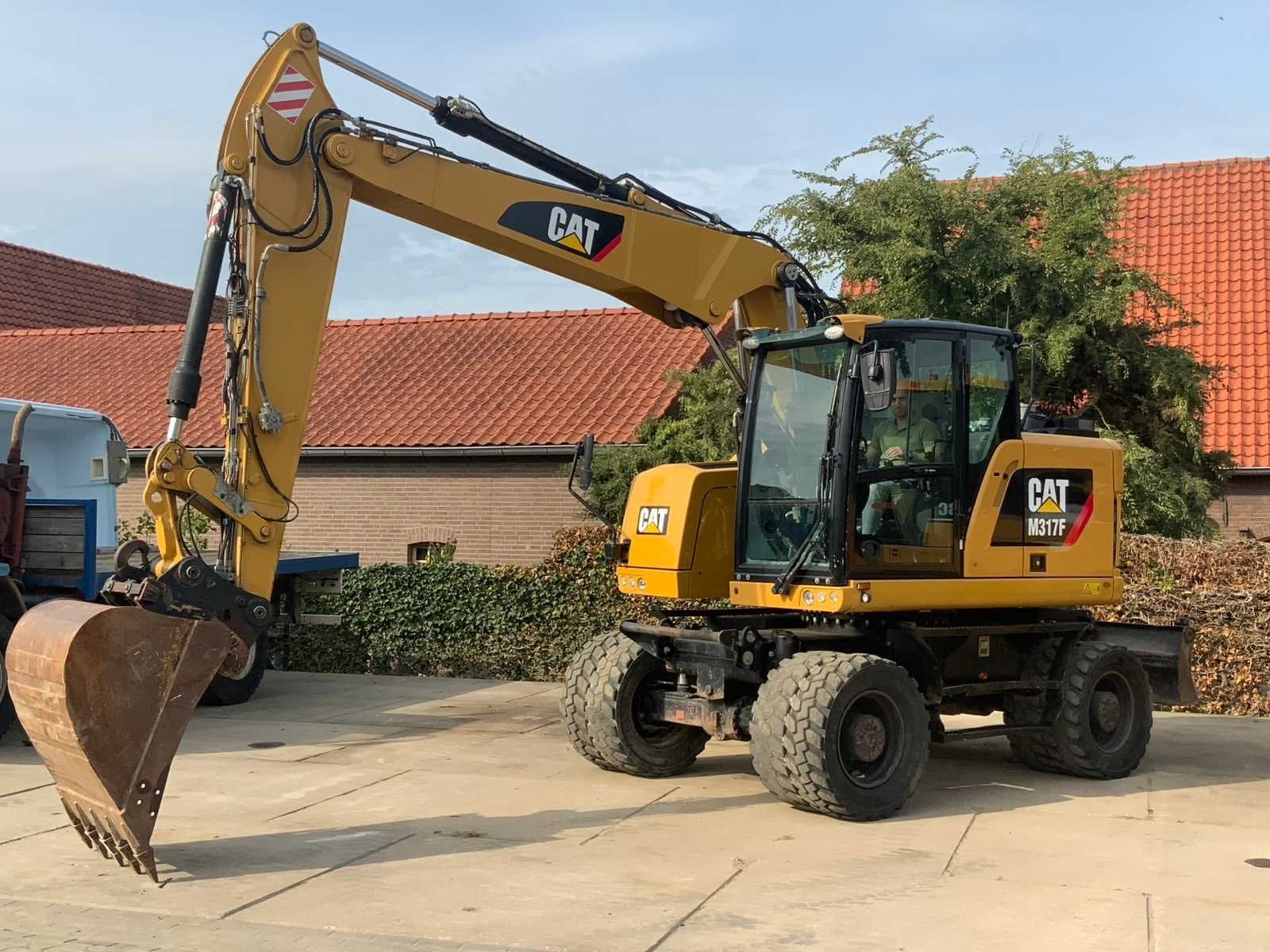 2019 Caterpillar M317F Banden graafmachine, Graafmachine