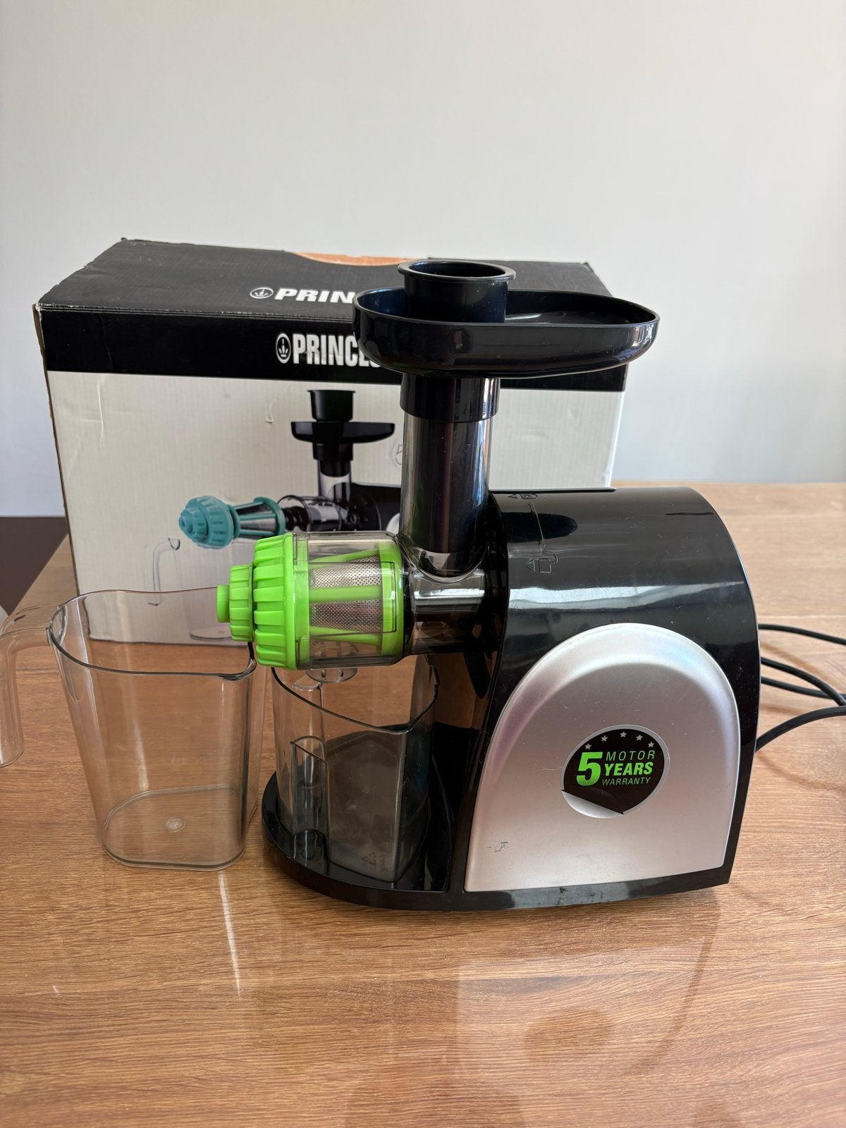 Princess VitaPure Juicer - Slowjuicer, Ophalen, Zo goed als nieuw, Elektrisch, Slowjuicer