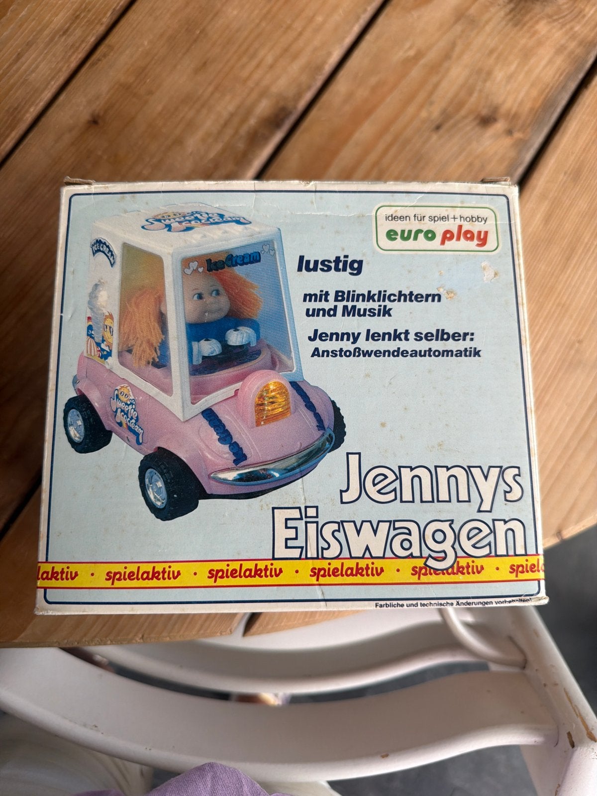 Vintage Jenny's IJswagen Speelgoedauto Euro Play, Ophalen of Verzenden, Zo goed als nieuw, Afstandsbediening